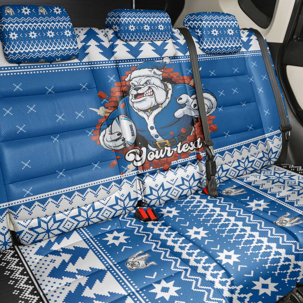 Angry Santa Bulldog Personalized Back Car Seat Cover Christmas Rugby League Spirit - Aussie Hoodie
