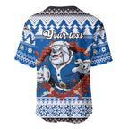 Angry Santa Bulldog Personalized Baseball Jersey Christmas Rugby League Spirit - Aussie Hoodie
