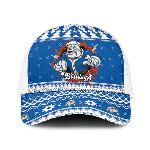 Angry Santa Bulldog Baseball Net Cap Christmas Rugby League Spirit - Aussie Hoodie