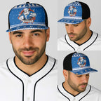Angry Santa Bulldog Baseball Net Cap Christmas Rugby League Spirit - Aussie Hoodie