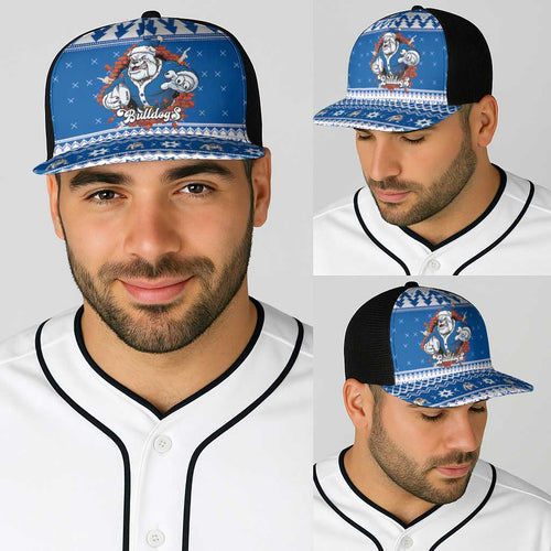 Angry Santa Bulldog Baseball Net Cap Christmas Rugby League Spirit - Aussie Hoodie