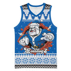Angry Santa Bulldog Personalized Basketball Jersey Christmas Rugby League Spirit - Aussie Hoodie