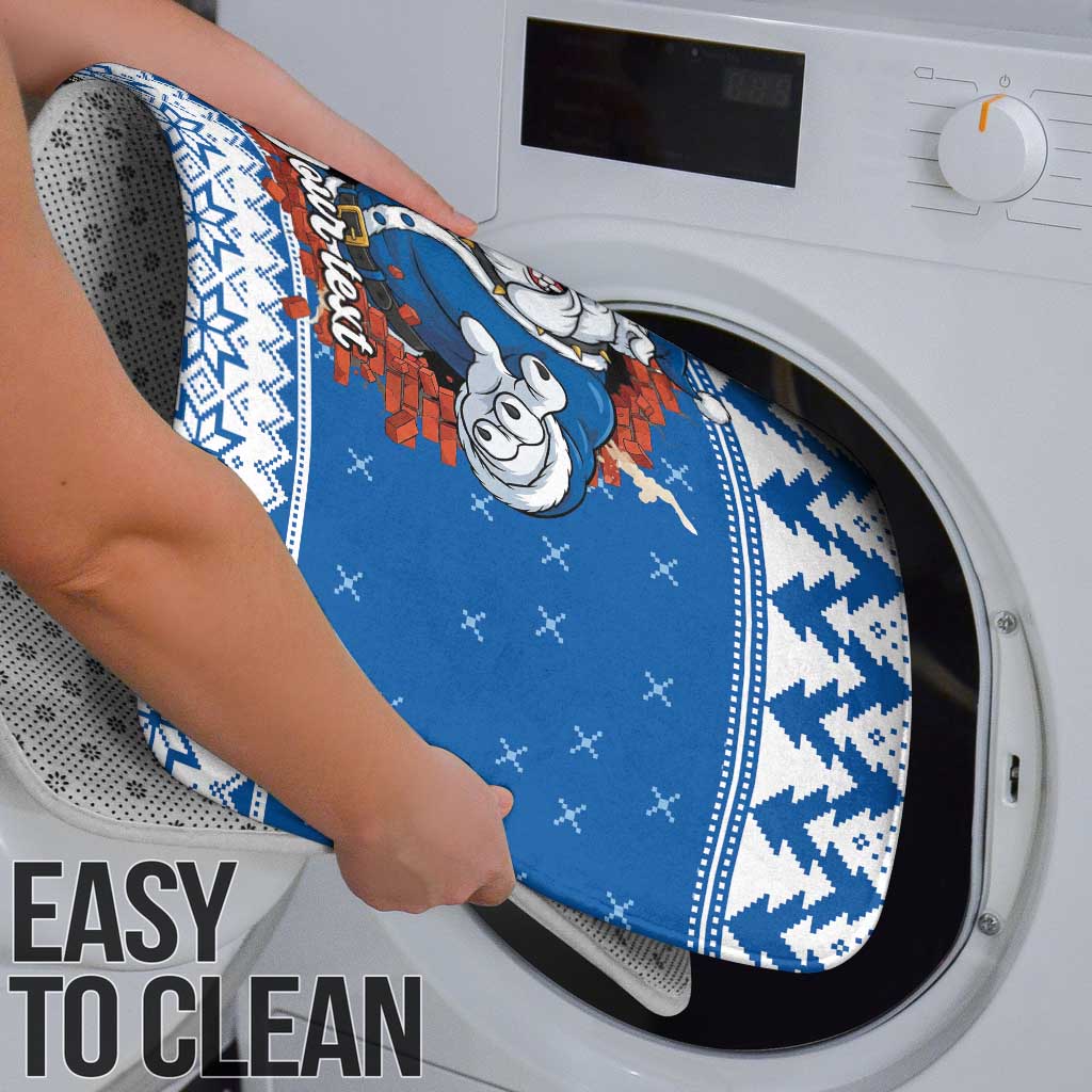Angry Santa Bulldog Personalized Bathroom Set Christmas Rugby League Spirit - Aussie Hoodie