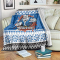 Angry Santa Bulldog Personalized Blanket Christmas Rugby League Spirit - Aussie Hoodie