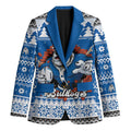 Angry Santa Bulldog Personalized Blazer Christmas Rugby League Spirit - Aussie Hoodie