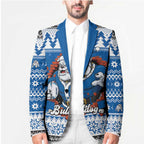 Angry Santa Bulldog Personalized Blazer Christmas Rugby League Spirit - Aussie Hoodie