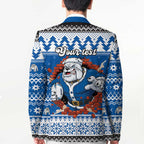 Angry Santa Bulldog Personalized Blazer Christmas Rugby League Spirit - Aussie Hoodie