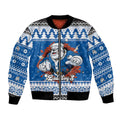 Angry Santa Bulldog Personalized Bomber Jacket Christmas Rugby League Spirit - Aussie Hoodie