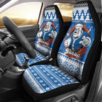 Angry Santa Bulldog Personalized Car Seat Cover Christmas Rugby League Spirit - Aussie Hoodie