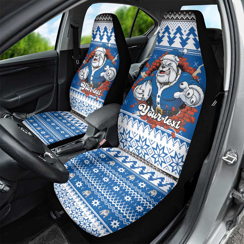 Angry Santa Bulldog Personalized Car Seat Cover Christmas Rugby League Spirit - Aussie Hoodie