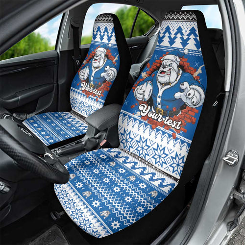 Angry Santa Bulldog Personalized Car Seat Cover Christmas Rugby League Spirit - Aussie Hoodie