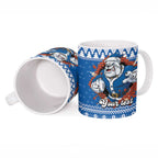 Angry Santa Bulldog Personalized Ceramic Mug Christmas Rugby League Spirit - Aussie Hoodie