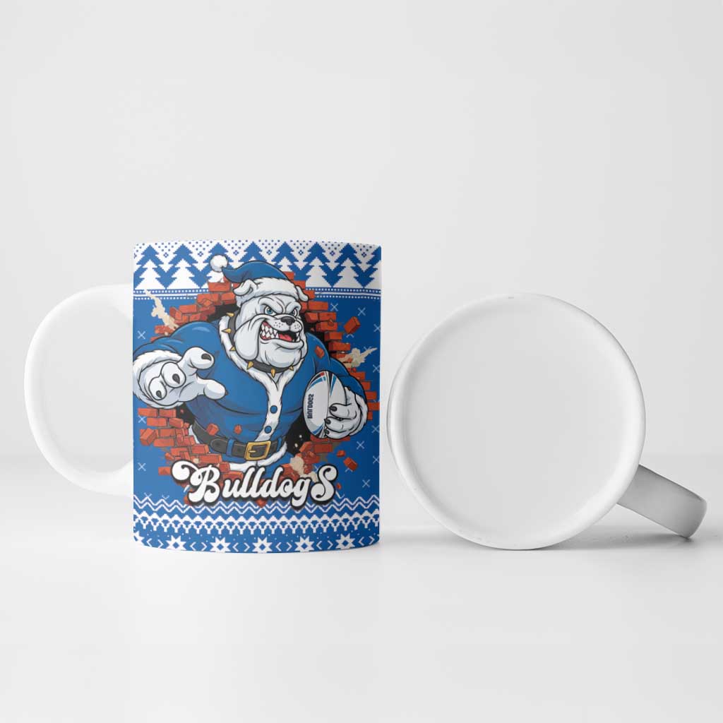 Angry Santa Bulldog Personalized Ceramic Mug Christmas Rugby League Spirit - Aussie Hoodie