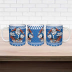 Angry Santa Bulldog Personalized Ceramic Mug Christmas Rugby League Spirit - Aussie Hoodie