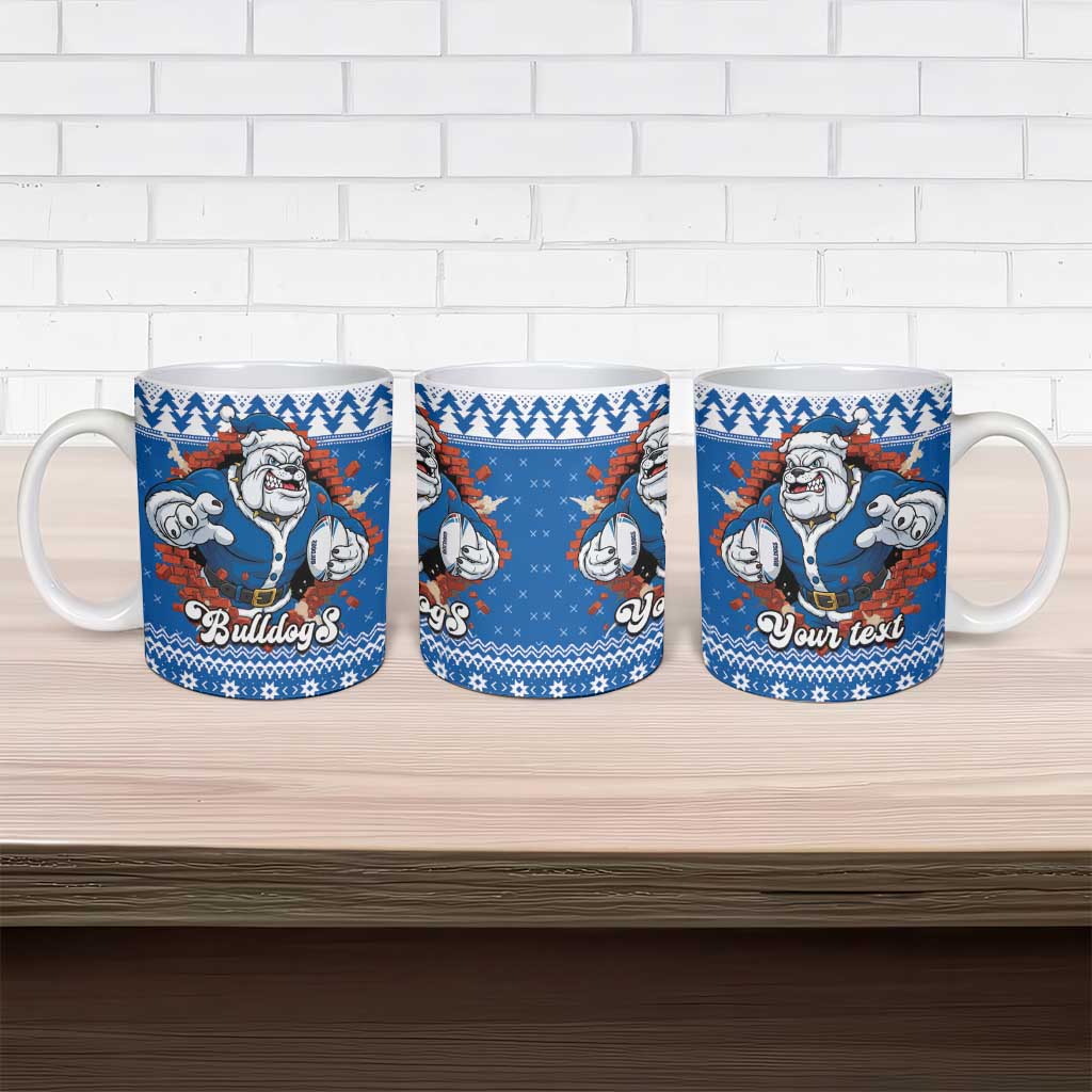 Angry Santa Bulldog Personalized Ceramic Mug Christmas Rugby League Spirit - Aussie Hoodie