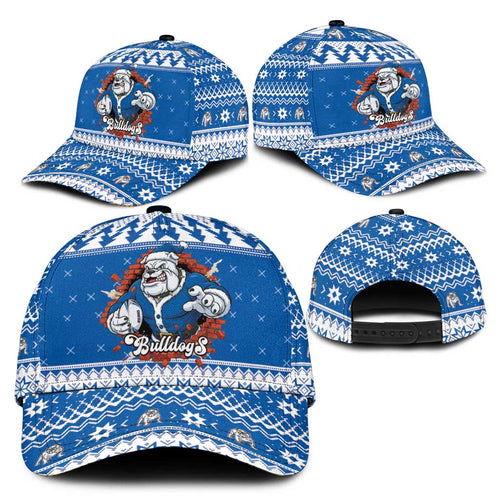 Angry Santa Bulldog Classic Cap Christmas Rugby League Spirit - Aussie Hoodie