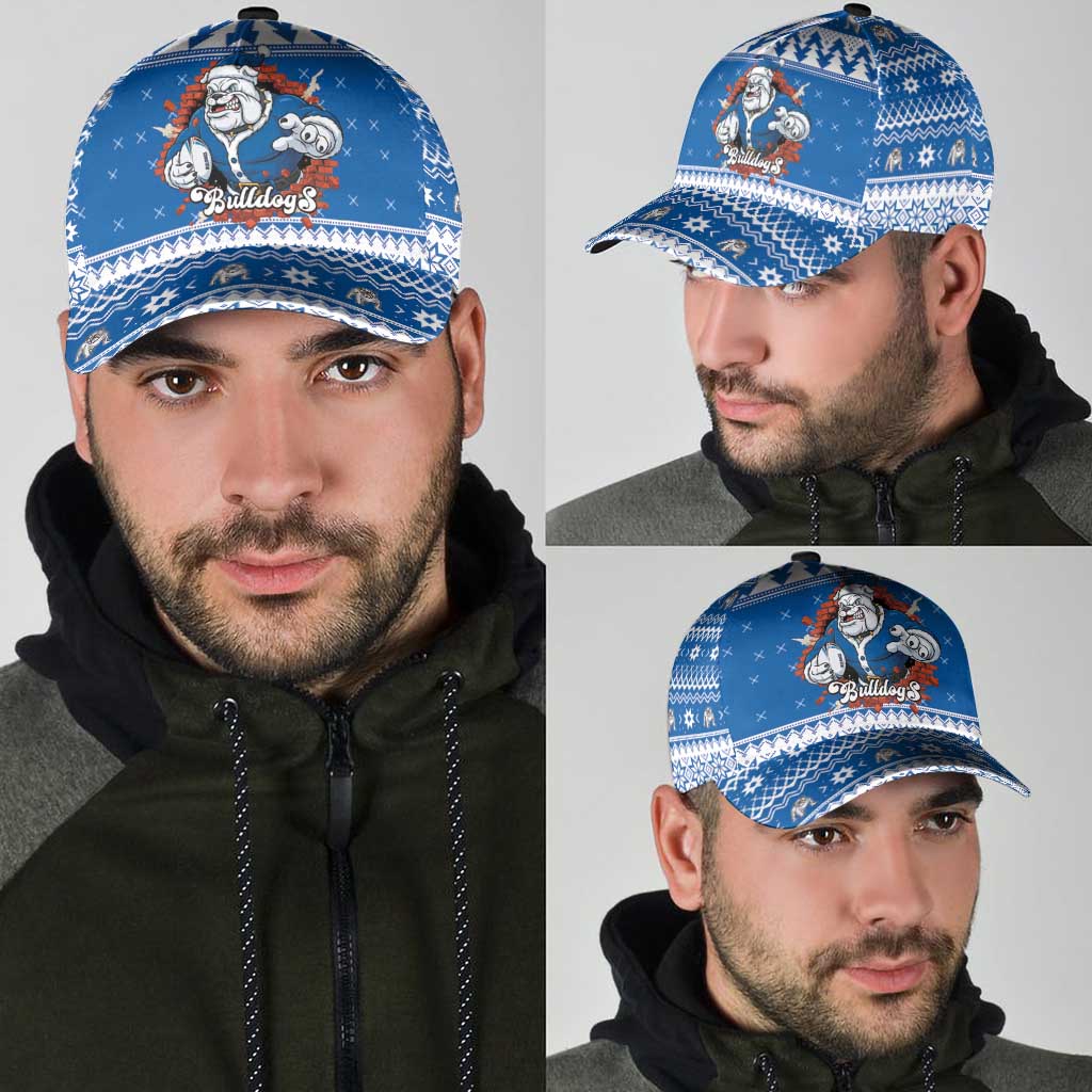 Angry Santa Bulldog Classic Cap Christmas Rugby League Spirit - Aussie Hoodie