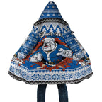 Angry Santa Bulldog Personalized Cloak Christmas Rugby League Spirit - Aussie Hoodie