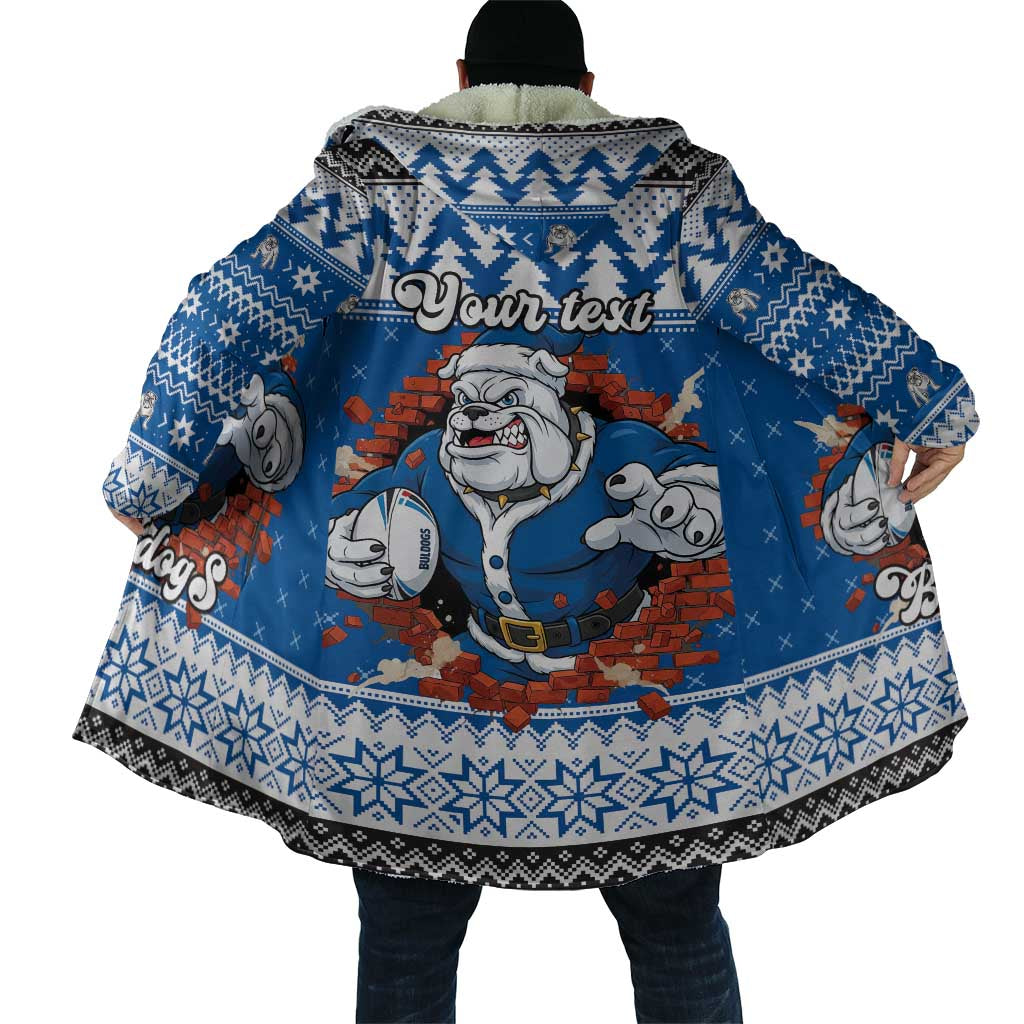 Angry Santa Bulldog Personalized Cloak Christmas Rugby League Spirit - Aussie Hoodie