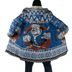 Angry Santa Bulldog Personalized Cloak Christmas Rugby League Spirit - Aussie Hoodie
