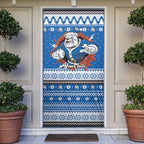 Angry Santa Bulldog Personalized Door Cover Christmas Rugby League Spirit - Aussie Hoodie