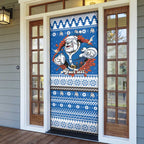 Angry Santa Bulldog Personalized Door Cover Christmas Rugby League Spirit - Aussie Hoodie