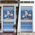 Angry Santa Bulldog Personalized Door Cover Christmas Rugby League Spirit - Aussie Hoodie