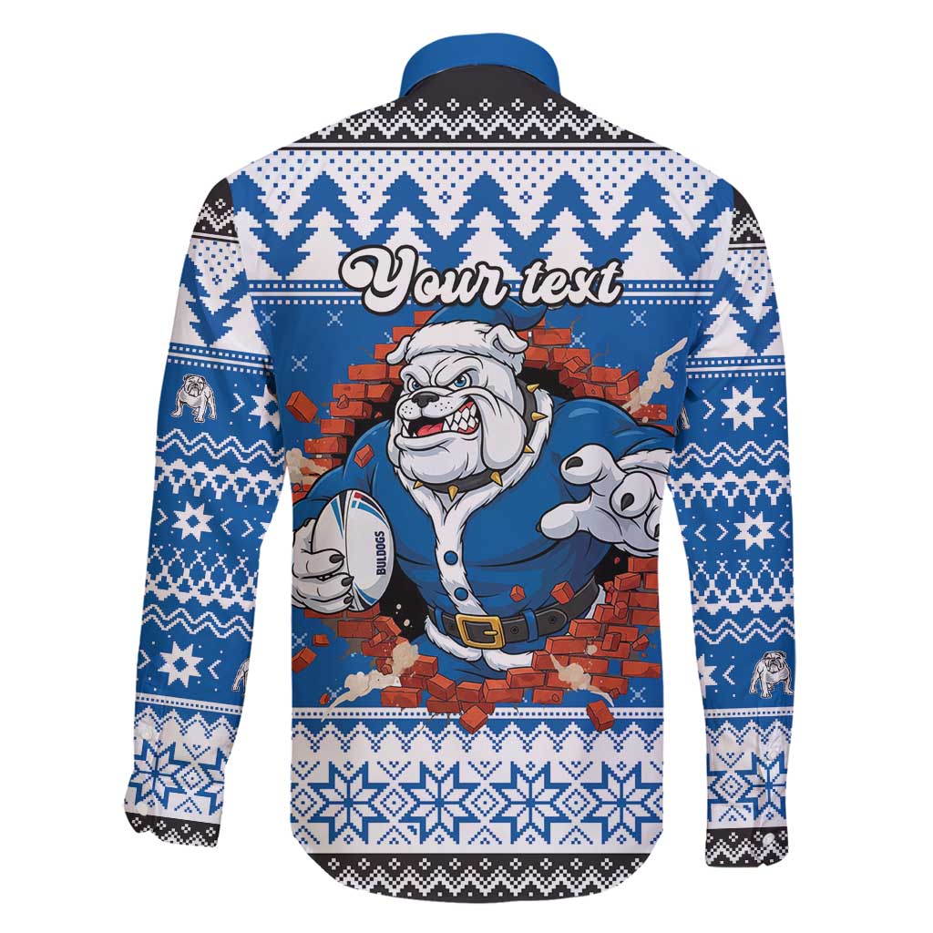 Angry Santa Bulldog Personalized Family Matching Puletasi and Hawaiian Shirt Christmas Rugby League Spirit - Aussie Hoodie