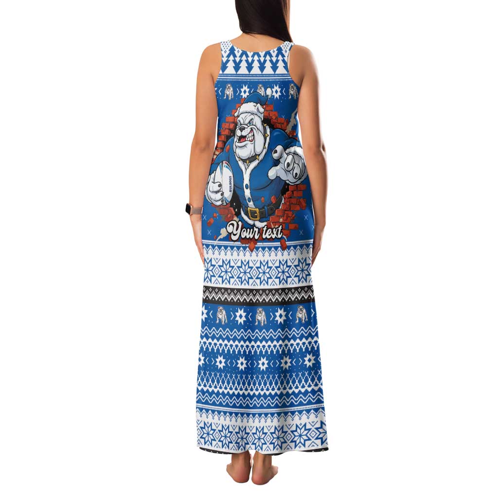 Angry Santa Bulldog Personalized Family Matching Tank Maxi Dress and Hawaiian Shirt Christmas Rugby League Spirit - Aussie Hoodie