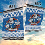 Angry Santa Bulldog Personalized Garden Flag Christmas Rugby League Spirit - Aussie Hoodie