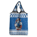 Angry Santa Bulldog Personalized Grocery Bag Christmas Rugby League Spirit - Aussie Hoodie