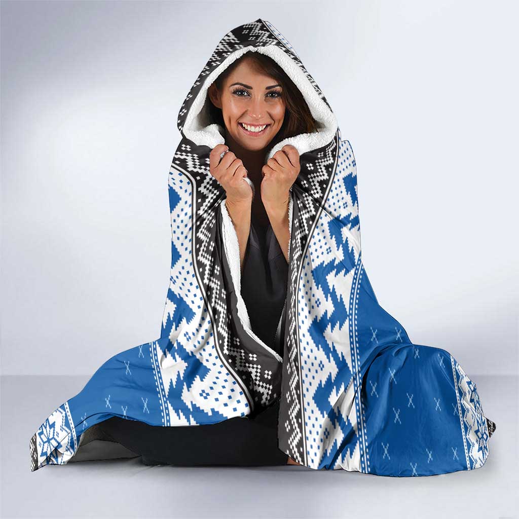 Angry Santa Bulldog Personalized Hooded Blanket Christmas Rugby League Spirit - Aussie Hoodie