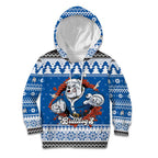 Angry Santa Bulldog Personalized Kid Hoodie Christmas Rugby League Spirit - Aussie Hoodie