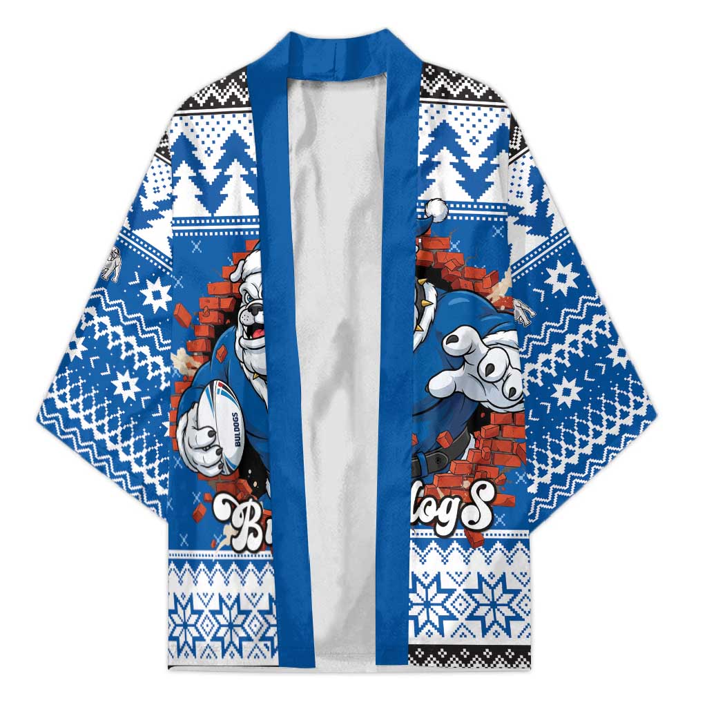 Angry Santa Bulldog Personalized Kimono Christmas Rugby League Spirit - Aussie Hoodie
