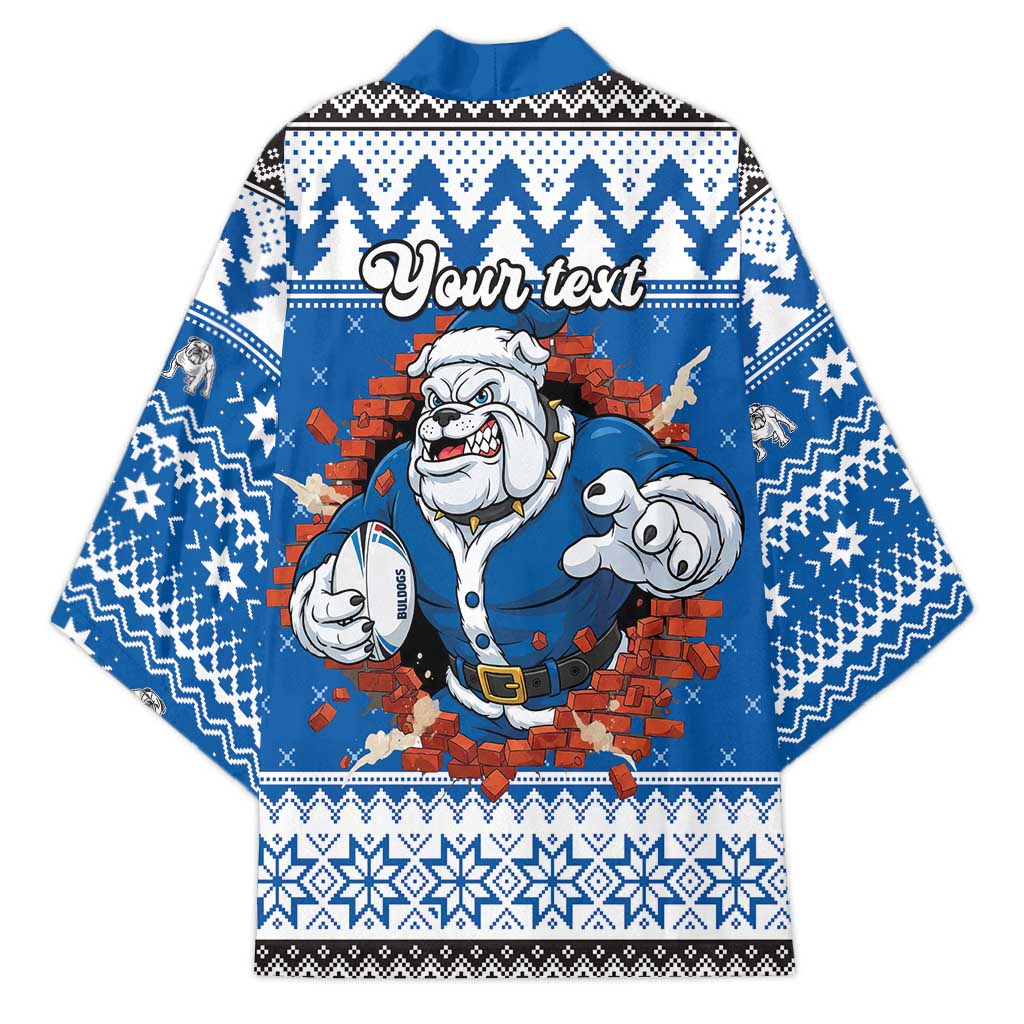 Angry Santa Bulldog Personalized Kimono Christmas Rugby League Spirit - Aussie Hoodie