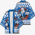 Angry Santa Bulldog Personalized Kimono Christmas Rugby League Spirit - Aussie Hoodie