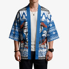 Angry Santa Bulldog Personalized Kimono Christmas Rugby League Spirit - Aussie Hoodie