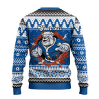 Angry Santa Bulldog Personalized Ugly Christmas Sweater Christmas Rugby League Spirit - Aussie Hoodie