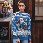 Angry Santa Bulldog Personalized Ugly Christmas Sweater Christmas Rugby League Spirit - Aussie Hoodie