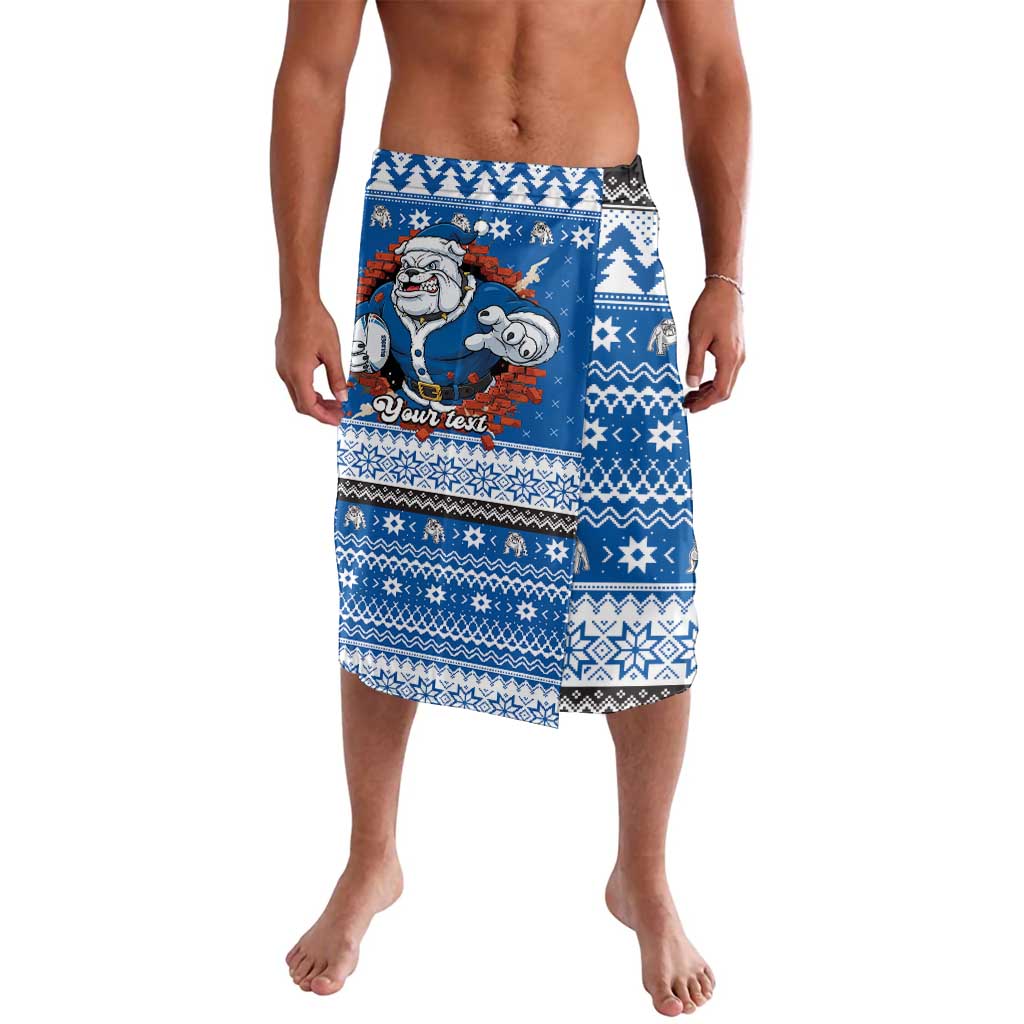 Angry Santa Bulldog Personalized Lavalava Christmas Rugby League Spirit - Aussie Hoodie