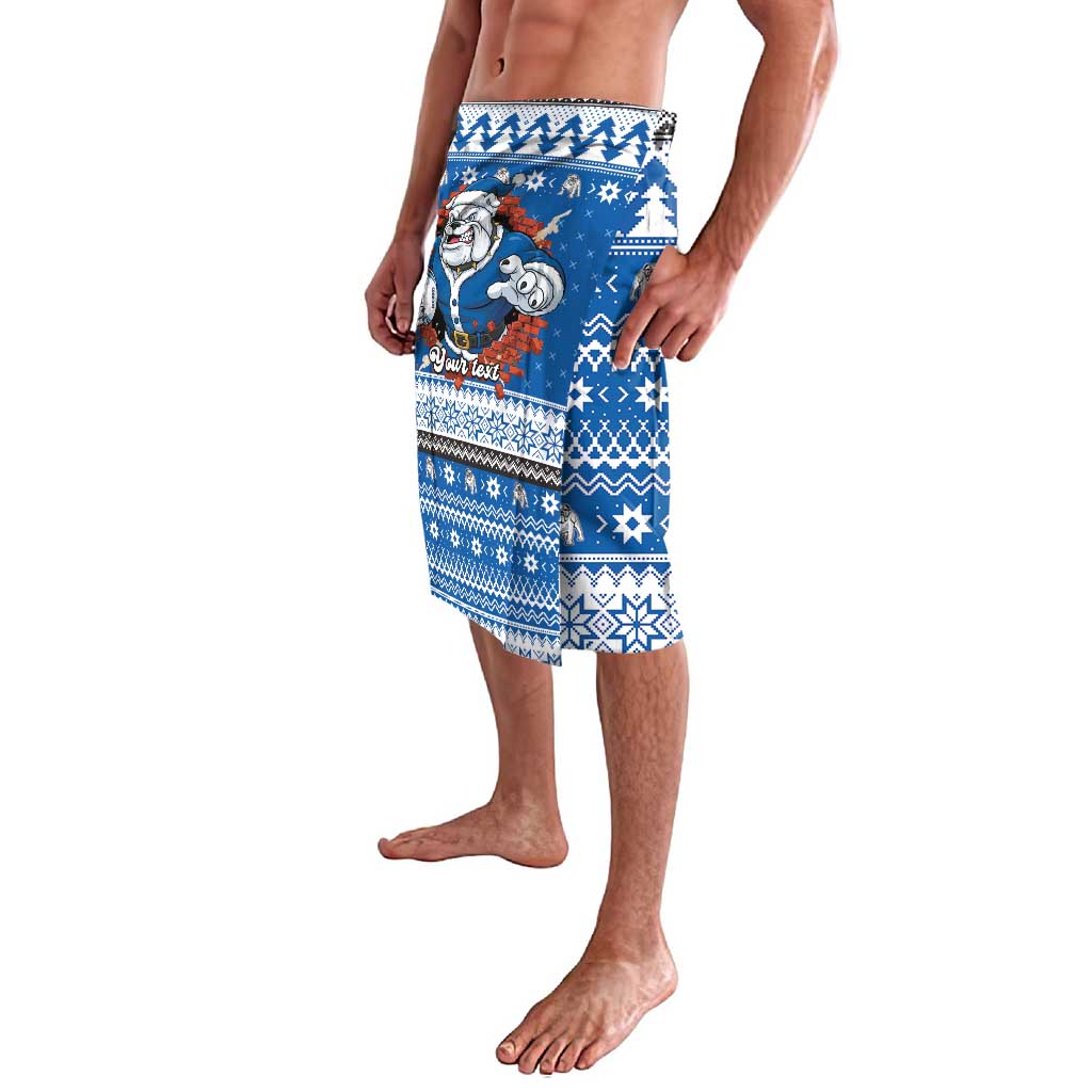 Angry Santa Bulldog Personalized Lavalava Christmas Rugby League Spirit - Aussie Hoodie