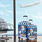 Angry Santa Bulldog Personalized Luggage Cover Christmas Rugby League Spirit - Aussie Hoodie