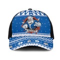 Angry Santa Bulldog Mesh Trucker Cap Christmas Rugby League Spirit - Aussie Hoodie