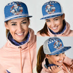 Angry Santa Bulldog Mesh Trucker Cap Christmas Rugby League Spirit - Aussie Hoodie
