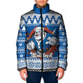 Angry Santa Bulldog Personalized Padded Jacket Christmas Rugby League Spirit - Aussie Hoodie