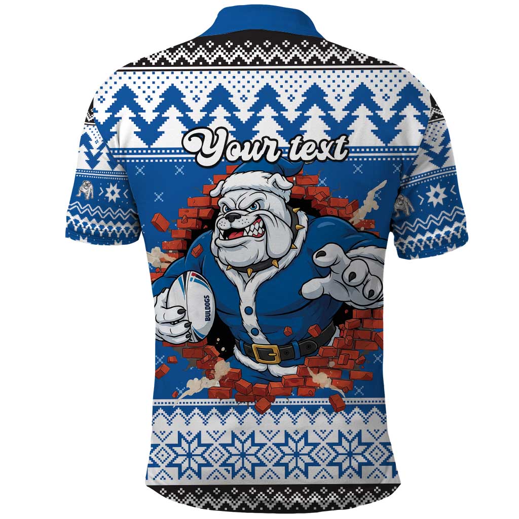 Angry Santa Bulldog Personalized Polo Shirt Christmas Rugby League Spirit - Aussie Hoodie