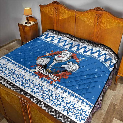 Angry Santa Bulldog Personalized Quilt Christmas Rugby League Spirit - Aussie Hoodie