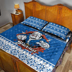 Angry Santa Bulldog Personalized Quilt Bed Set Christmas Rugby League Spirit - Aussie Hoodie