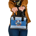 Angry Santa Bulldog Personalized Shoulder Handbag Christmas Rugby League Spirit - Aussie Hoodie