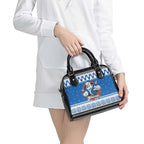 Angry Santa Bulldog Personalized Shoulder Handbag Christmas Rugby League Spirit - Aussie Hoodie
